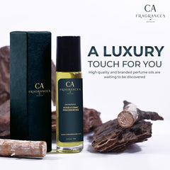 CA Fragrances Impression of CH No 5 top notes blend rose and citrus for a fresh aura.