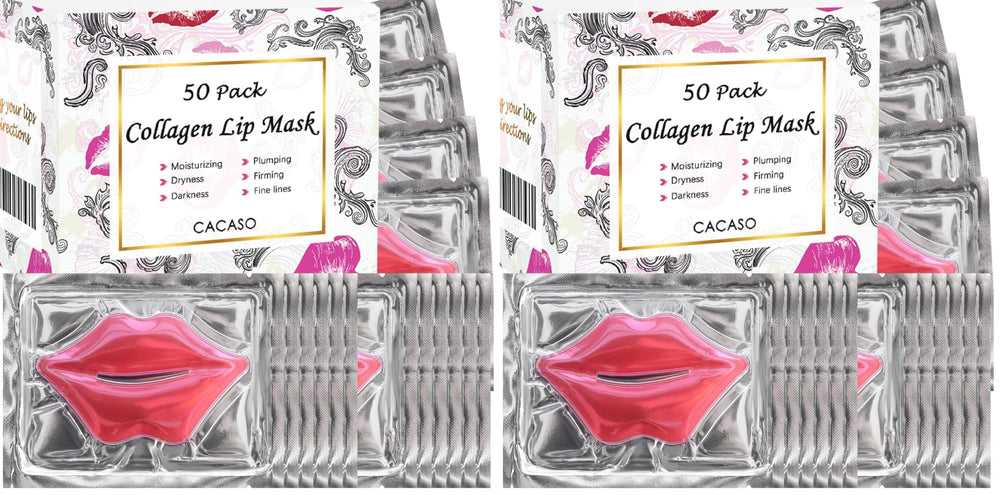 CACASO crystal lip mask rose pink, 50pc per pack, for hydrated lips.