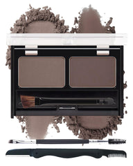 Caedelfly eyebrow powder palette with two colors for natural shading and definition.