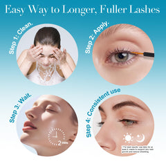 Caelymine eyelash serum packaging highlights 5 ml bottle