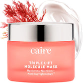 Caire Beauty Hyaluronic acid gel mask face application shows lift-ready hydration
