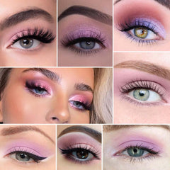 CAKAILA swatches display pink and purple tones for easy pairing