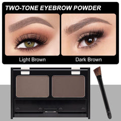 CAKAILA double-ended eyebrow brush enables precise shaping and filling.