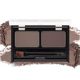 CAKAILA eyebrow powder Medium Brown kit with double-ended brush for defined, natural brows.