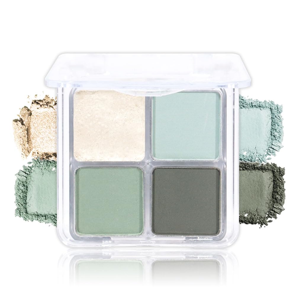CAKAILA light green 4Colors palette front with mint tones for versatile looks