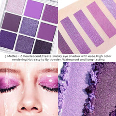 CAKAILA glitter palette open-pan view highlights shimmering tones with versatile finishes.