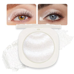 CAKAILA Pearl White Silver Shimmer palette delivers radiant sparkle for daytime looks.