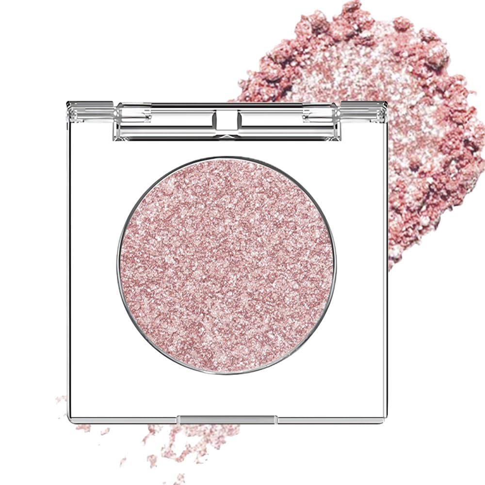 CAKAILA pink rose gold monochrome shimmer palette for luminous eye looks.