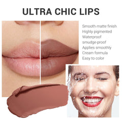 CAKAILA lipstick on lips highlighting long-lasting color.