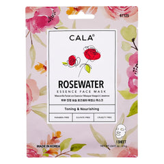 Cala Nourishing Essence mask with botanicals calms sensitive skin and boosts glow.