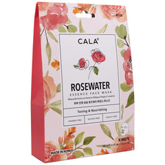 Cala Nourishing Essence Rose Water mask pack delivering deep hydration for radiant skin.
