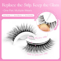 CALAILIS cat-eye style lashes close-up with soft lash band and defined edges.