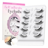 CALAILIS natural-look self-adhesive lashes close-up with subtle lift
