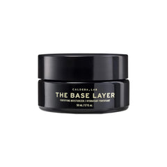 Caldera + Lab The Base Layer bottle-front view showing vegan daily moisturizer for hydrated skin.