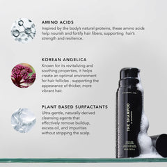 Caldera + Lab The Shampoo scalp refresh after washing for fuller-feeling hair