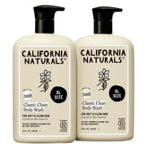 California Naturals Classic Clean bottle close-up showing gentle daily cleanser for all skin types.