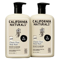 California Naturals Classic Clean bottle close-up showing gentle daily cleanser for all skin types.