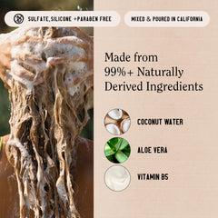 California Naturals Coconut Shampoo ingredient blend with coconut avocado sunflower