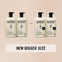 California Naturals coconut shampoo set packaging shows vegan cruelty-free lifestyle