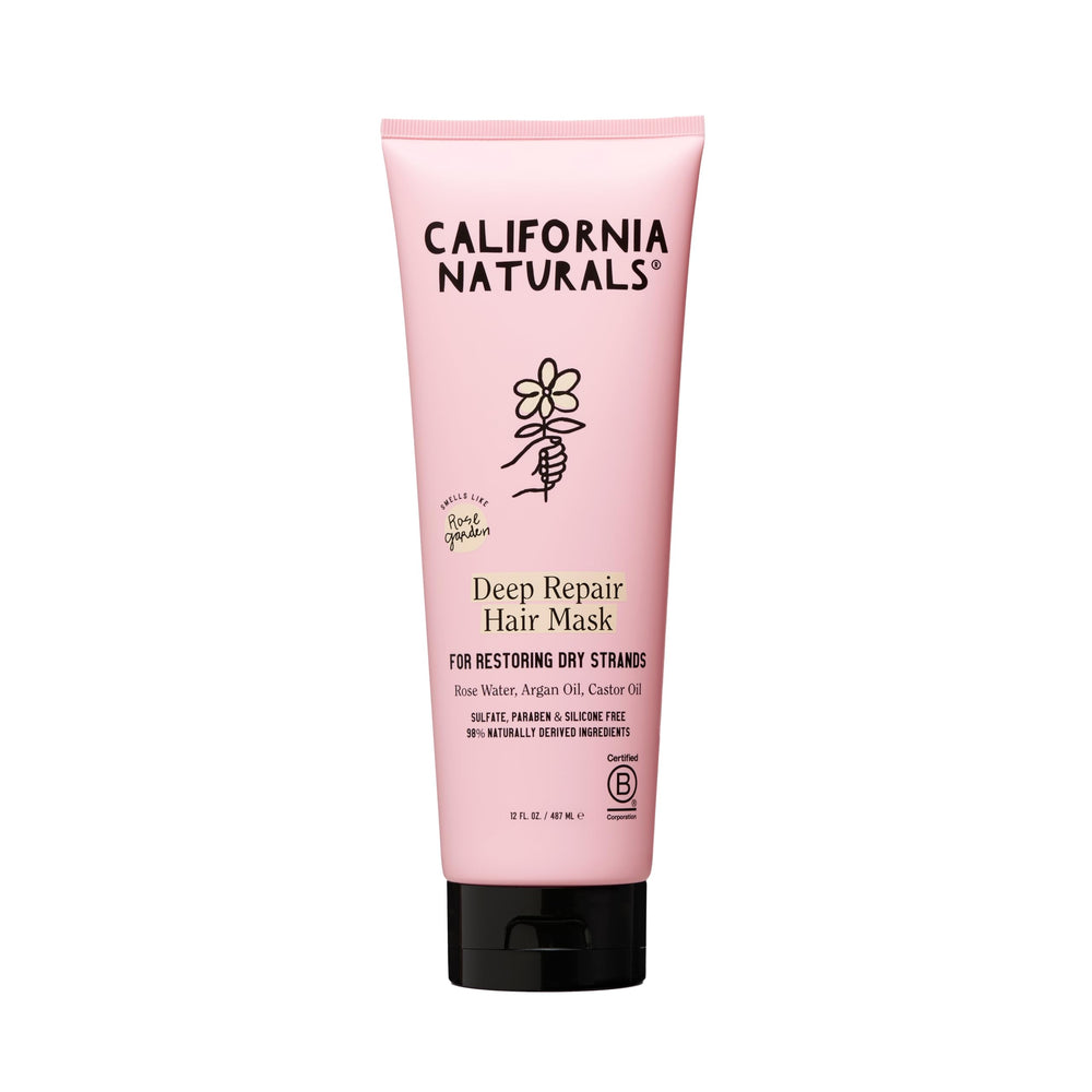 California Naturals Deep Repair Mask front view nourishes dry hair with shea butter and oils.