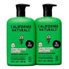California Naturals Moisture Shampoo bottle illustrates hydrating formula for dry hair