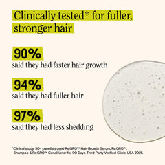 Applying California Naturals Re:GRO serum to the scalp for cooling, non-sticky feel
