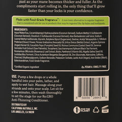 California Naturals Re:GRO Shampoo rosemary and biotin promote balanced scalp care.