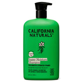California Naturals Super Moisture Shampoo bottle closeup for hydrated, smooth strands.