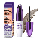 Callmynm Peel Off Eyebrow Gel bottle showcasing long-lasting color for natural brows.