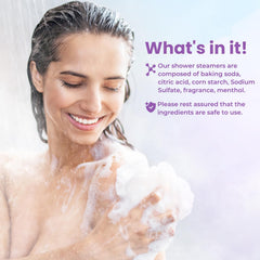 CalmNFiz lavender shower steamer for calm evenings and unwinding.