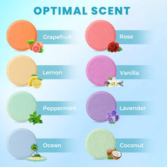 CalmNFiz rose shower steamer for a calming ritual