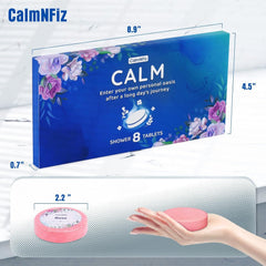 CalmNFiz rose-scent shower steamer for a refreshing morning routine
