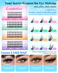 Calphdiar bottom lash clusters bold look boosts eye definition