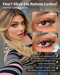 Calphdiar bottom lash clusters manga-inspired add subtle eye drama