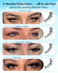 Calphdiar bottom lash clusters subtly dramatic enhances eye definition