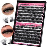 Calphdiar lash clusters with 80D-100D D-curly for customizable volume