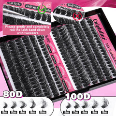 Mink-like fiber Calphdiar lash clusters feel soft and skin-friendly