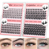 Calphdiar wispy lash clusters for natural daily lash look.