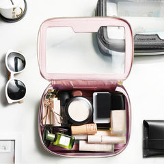 Camdeez Rownyeon travel makeup organization keeps cosmetics neatly arranged on the go.