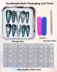CAMILCY full nails set worn on hand for quick, salon-quality look.