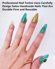 CAMILCY luxury handmade nails highlight size options for a perfect fit.
