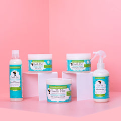 Pouring Camille Rose Coconut Water Penetrating Treatment to highlight hydration