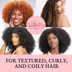 Palm with Camille Rose Guava Slip Detangling Shampoo, gentle cleanse in action.