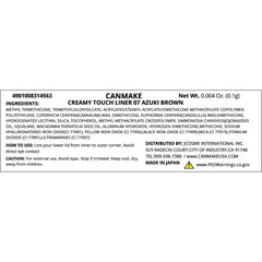 CANMAKE Creamy Touch Liner 1.5mm slim-tip twist-action demonstrates easy, sharpening-free use.