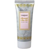 CANMAKE Mermaid Skin Gel Clear bottle in hand for quick, natural finish.