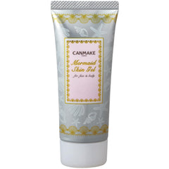 CANMAKE Mermaid Skin Gel Clear bottle in hand for quick, natural finish.