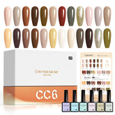 CANNI gel nail polish set palette with winter nude tones for versatile everyday looks