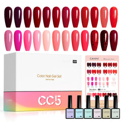 CANNI 30Pcs Fire Red bottle for bold, long-lasting manicures.