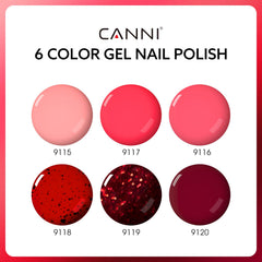 CANNI color swatches display rich pigment for easy shade comparison and planning.