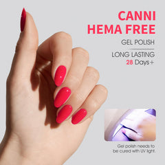 CANNI wide brush in action ensures smooth, even gel application.